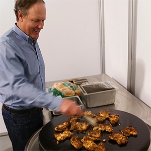 Cajun Chicken SandwichBiscuits and Chorizo Gravy on the Evo Flattop Griddle