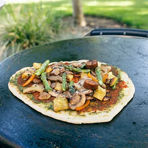 Grilled Pizza on the Evo Flattop Griddle