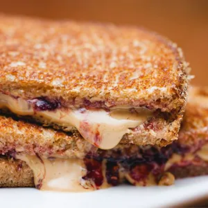 Grilled Peanut Butter and Jelly on the Evo Flattop Griddle