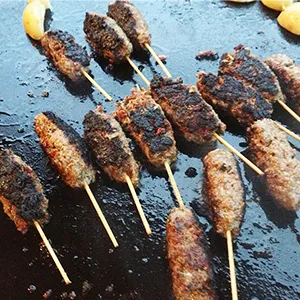Lamb Chops and Potatoes on the Evo Flattop Griddle