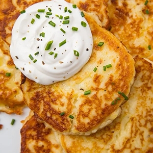 Potato Pancakes on the Evo Flattop Griddle
